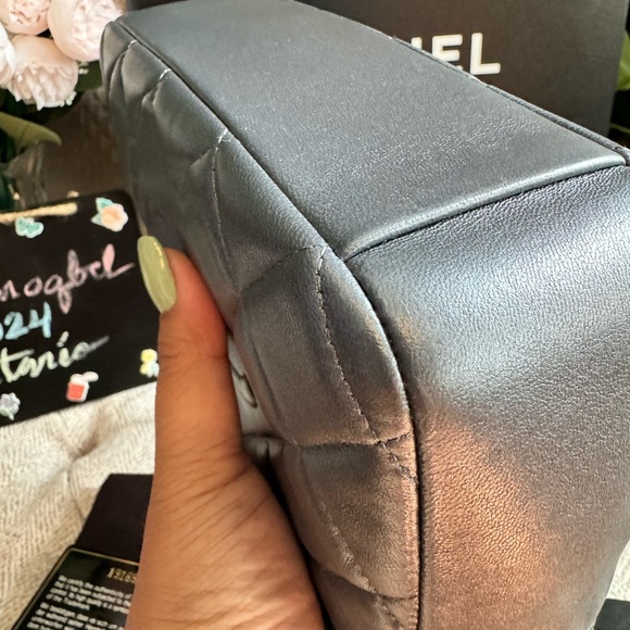 CHANEL Diamond Stitch Camera Bag in Dark Silver Grey*PRICE is FIRM* - Picture 13 of 17